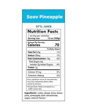 Soov Pineapple Nutrition